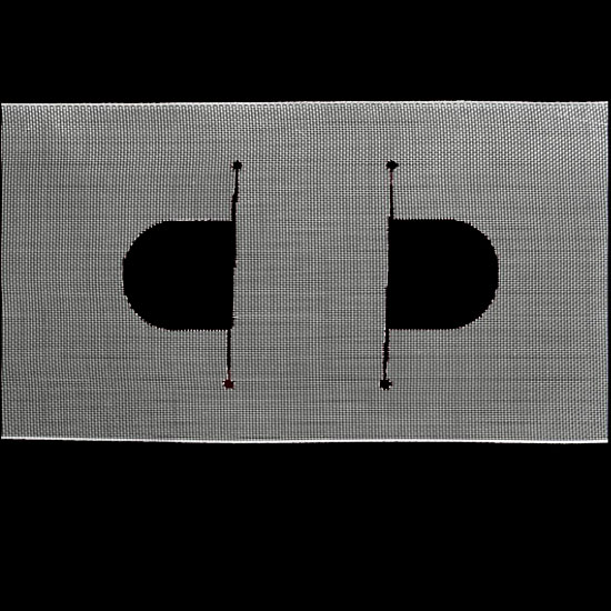 100 mm Misinalı Rustik Tarlatan Özel Kesimli